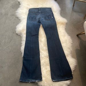 MOTHER The Curfew Here Kitty Kitty Flare Jeans 27